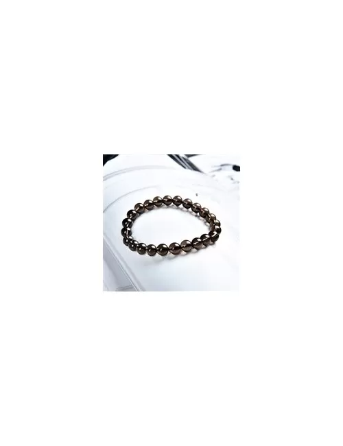 Armband - Rauchquarz, 08mm Kugeln