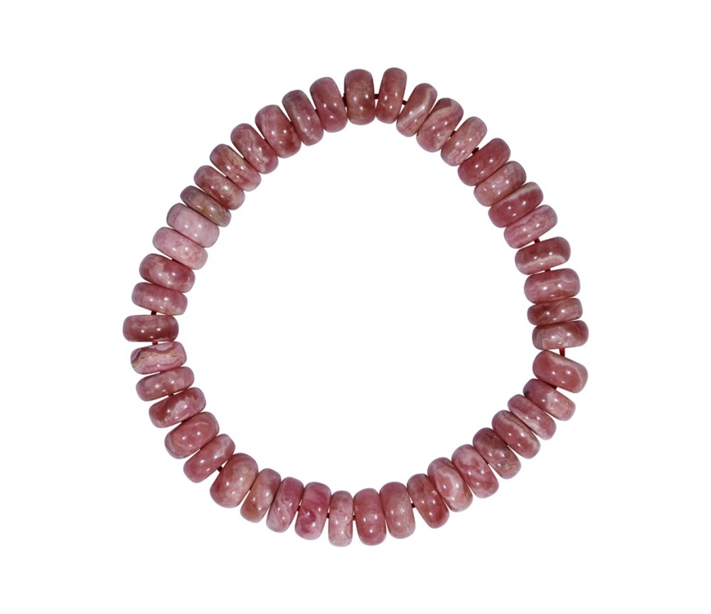 Armband - Rhodochrosit, 08-09mm Button