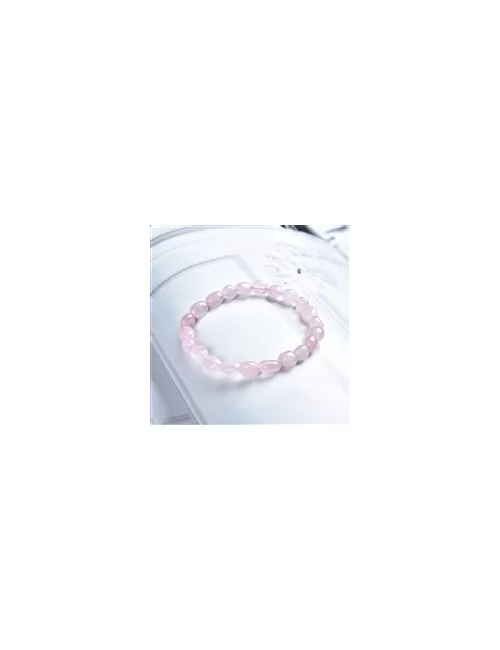 Armband - Rosenquarz, 06-08mm Nuggets