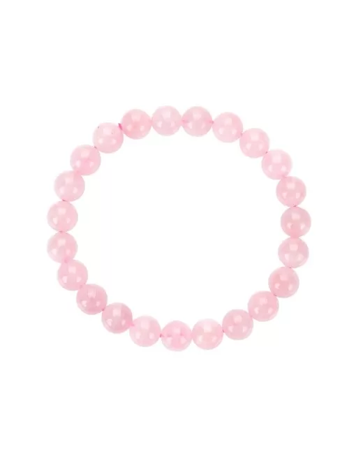 Armband - Rosenquarz extra, 08mm Kugeln