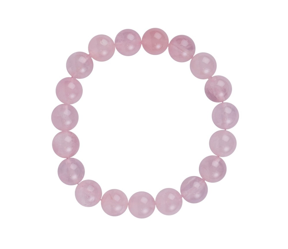 Armband - Rosenquarz extra, 10mm Kugeln
