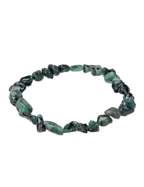 Armband - Smaragd, 08-10mm Nuggets