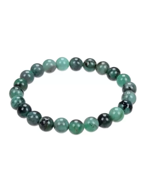 Armband - Smaragd, 08mm Kugeln