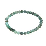 Armband - Smaragd, 05mm Kugeln, facettiert
