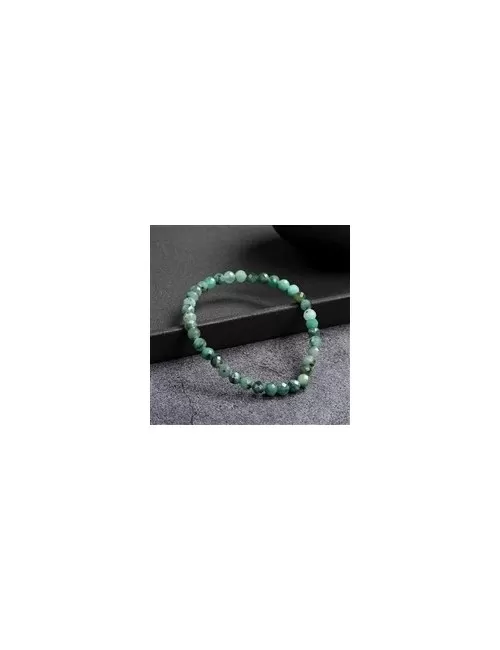 Armband - Smaragd, 05mm Kugeln, facettiert