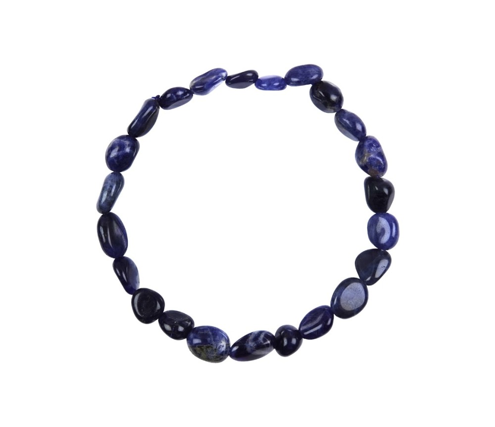 Armband - Sodalith, 08-10mm Nuggets