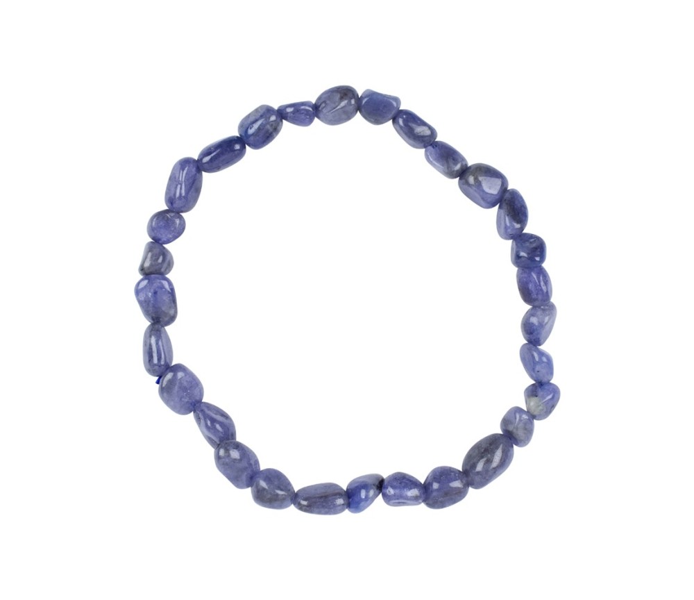 Armband - Tansanit, 05-07mm Nuggets