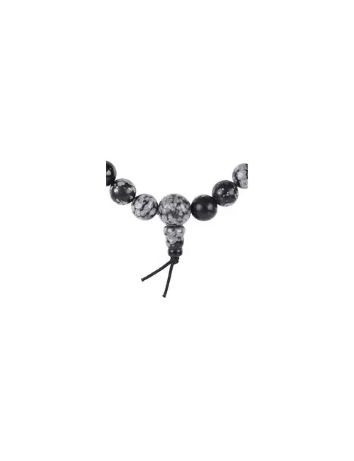 Armband - Kraft - Obsidian (Schneeflockenobsidian)
