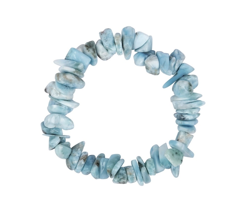 Armband - Larimar, Splitter, 05 - 12mm