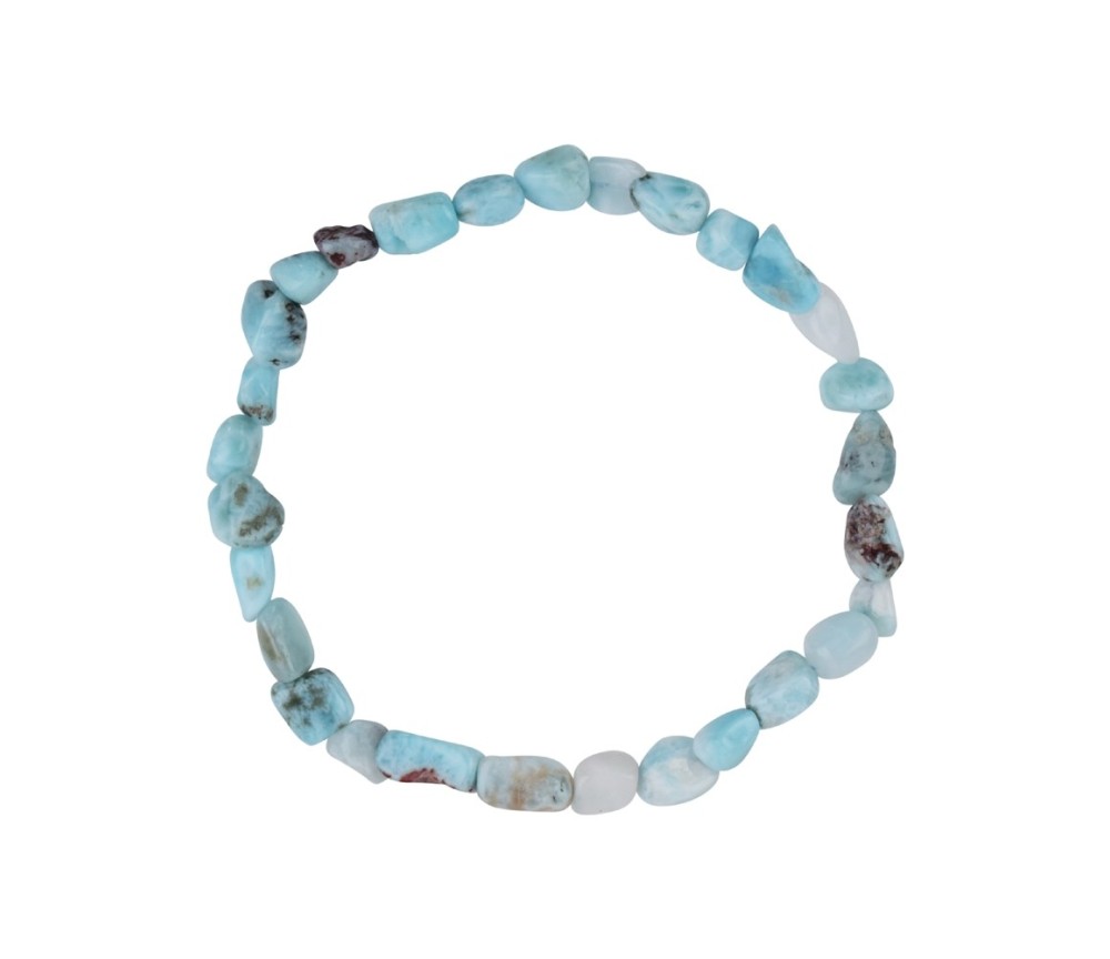 Armband - Larimar, 08-12mm Nuggets