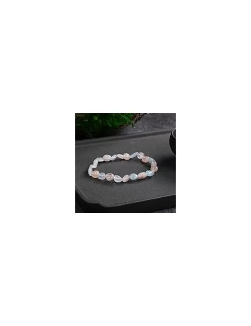 Armband - Morganit, 09mm Nuggets