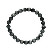Armband - Quarz-Katzenauge, 08mm Kugeln