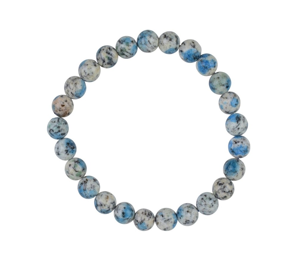 Armband - Kugeln 7-8 mm - Azurit in Gneis (K2)
