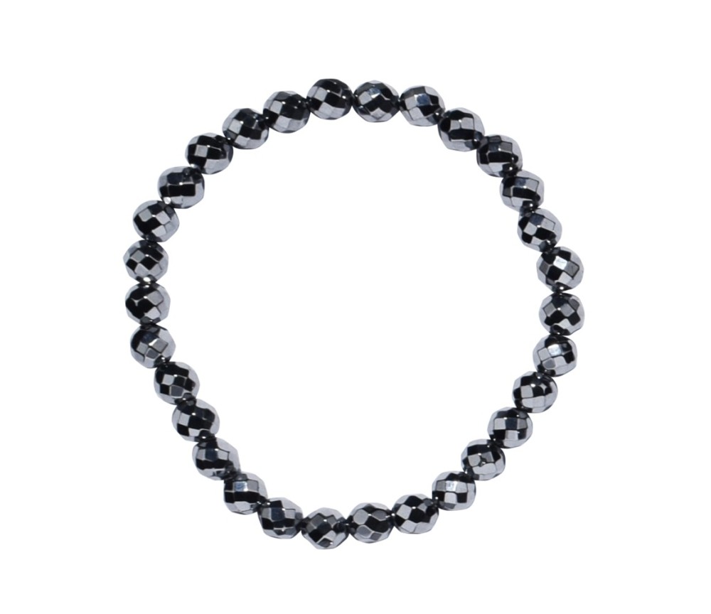 Armband - Silizium (synt.), 06mm Kugeln, facettiert