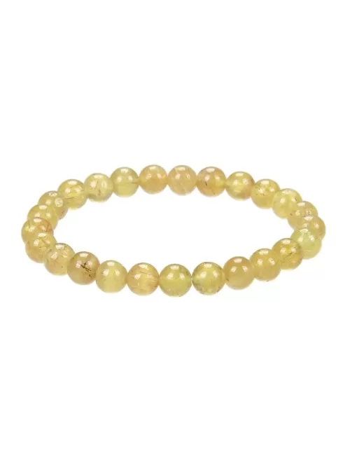 Armband - Apatit (gelb), 08mm Kugeln