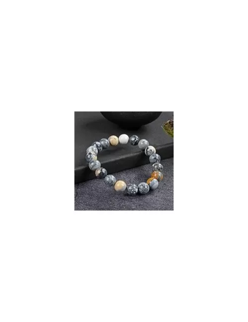 Armband - Maligano-Jaspis, 10mm Kugeln, 19cm
