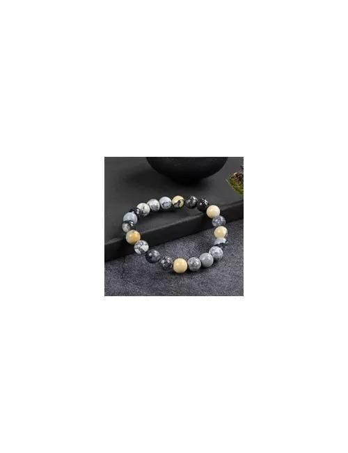 Armband - Maligano-Jaspis, 10mm Kugeln, 21cm