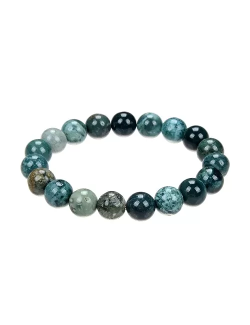 Armband - Ozelot-Jaspis, 10mm Kugeln, 19cm