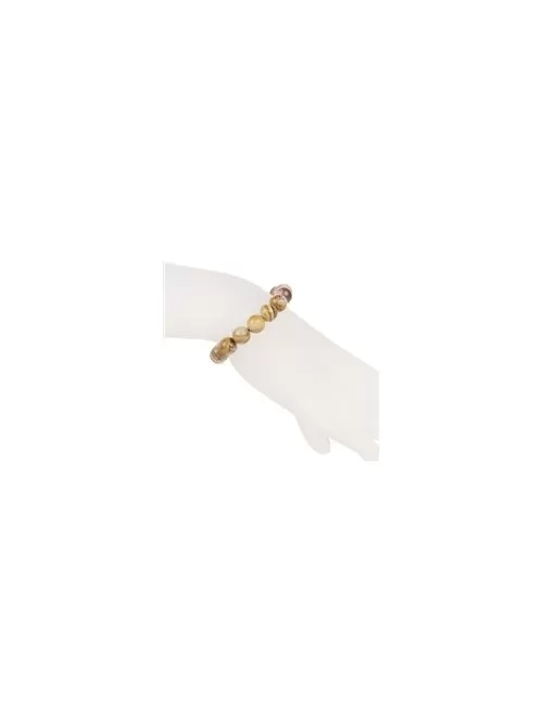 Armband - Abendrot-Rhyolith, 10mm Kugeln, 19cm