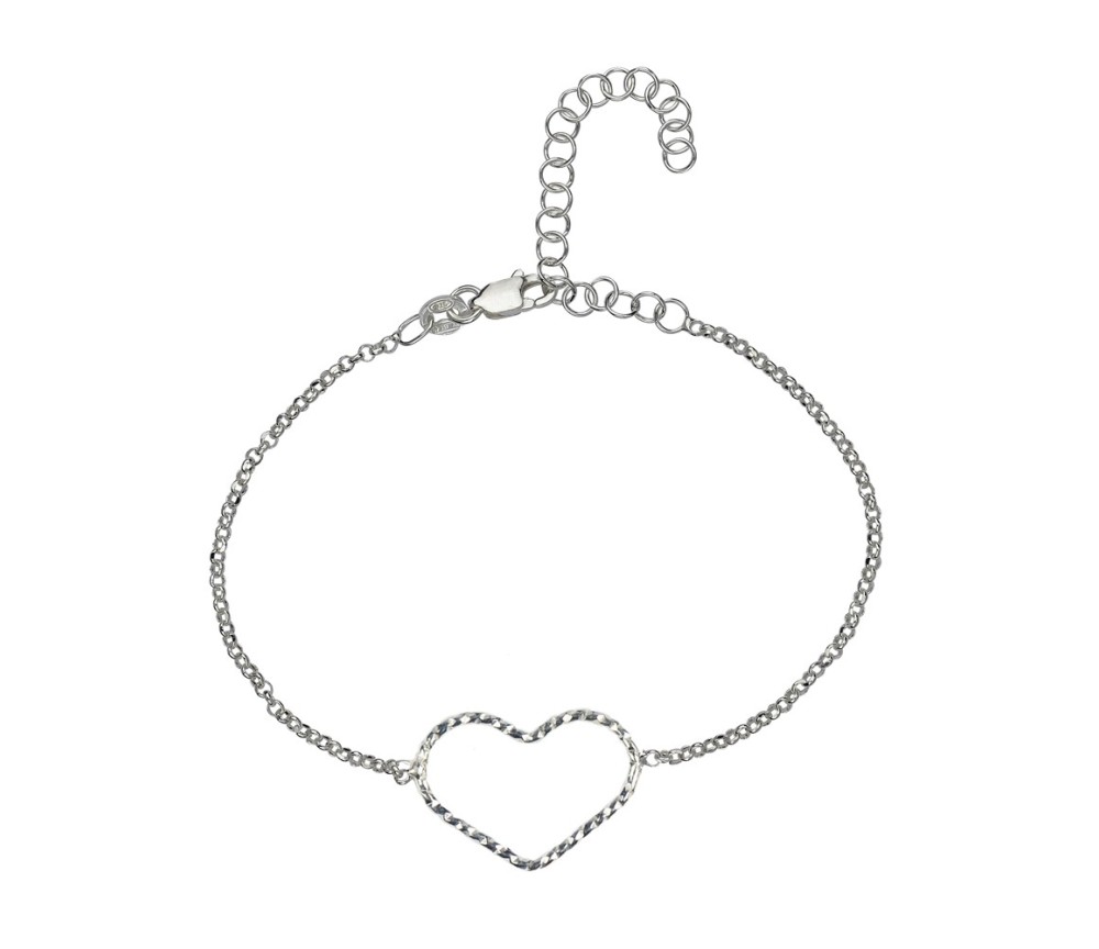 Armband - Glücksband Herz, 16 - 21cm