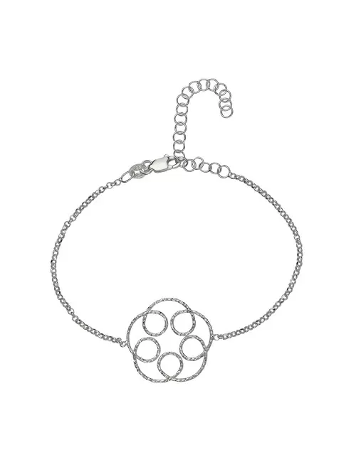 Armband - Glücksband Blüte, 16 - 21cm