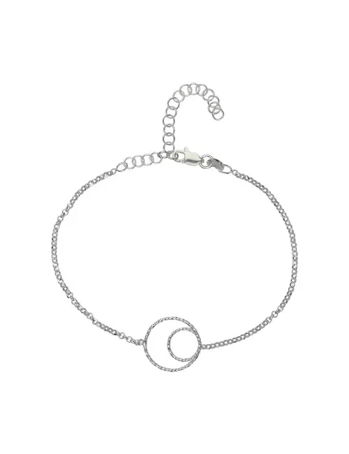 Armband - Glücksband Kreise, 16 - 21cm