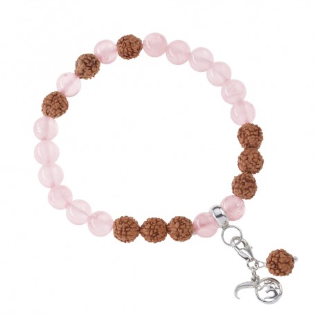 Armband - Edelsteinmala - Rosenquarz (Liebe)