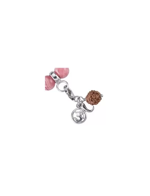 Armband - Edelsteinmala - Rhodochrosit, Bergkristall (Muntermacher)