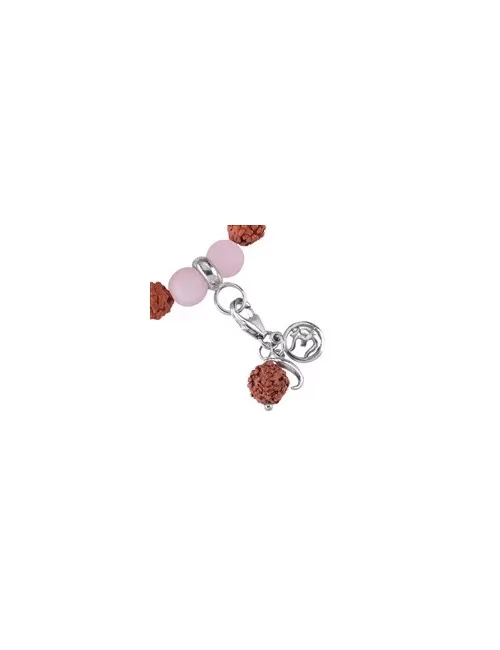 Armband - Edelsteinmala - Amethyst, Bergkristall, Rosenquarz (Vitalität)