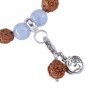 Armband - Edelsteinmala - Chalcedon blau