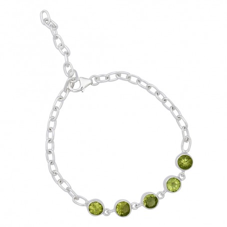 Armband - Peridot facettiert