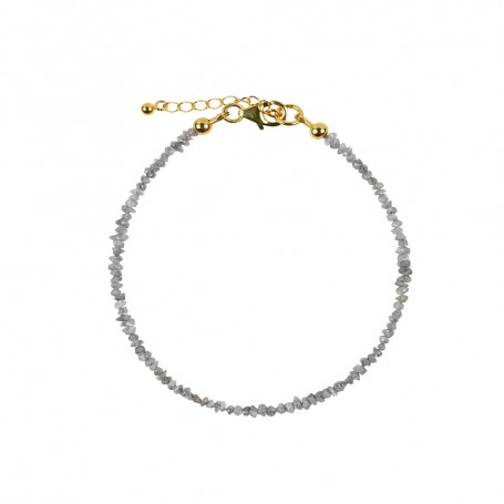 Armband - Rohkristalle Diamant (grau)