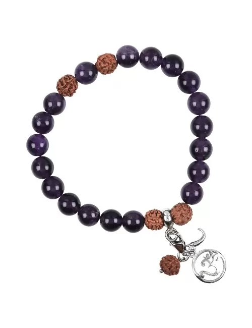 Armband - Edelsteinmala - Amethyst (Sahasrara - Kronen-Chakra)