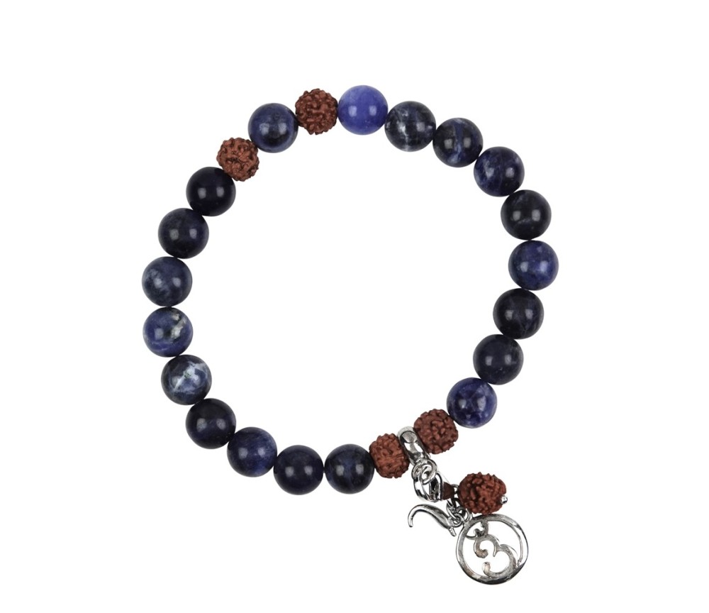 Armband - Edelsteinmala - Sodalith (Ajna, Stirn-Chakra)