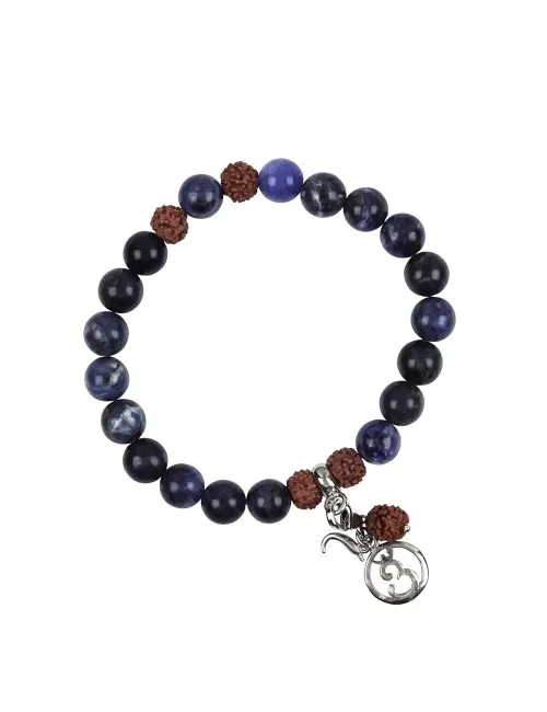 Armband - Edelsteinmala - Sodalith (Ajna, Stirn-Chakra)