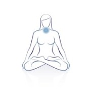 Armband - Edelsteinmala - Chalcedon blau (Vishuddha - Kehl-Chakra)