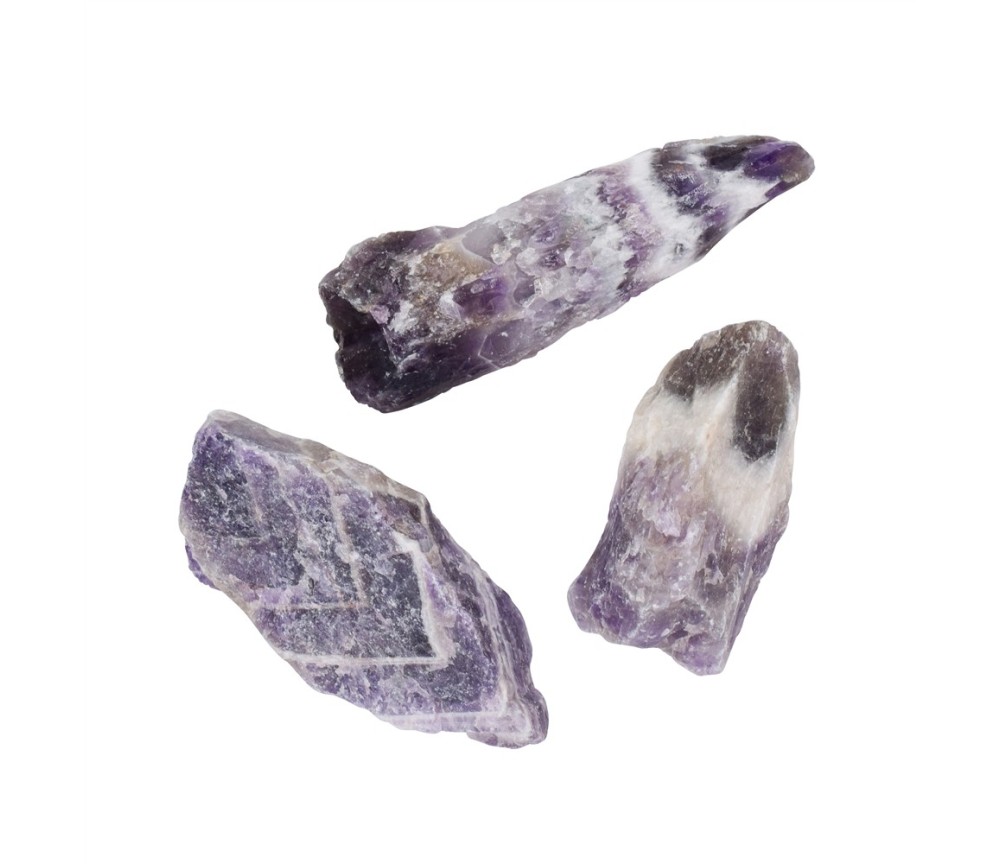 Heilsteine & Edelsteine - Dekosteine - Amethyst (gebändert), 05 - 07cm - 1Kg Beutel