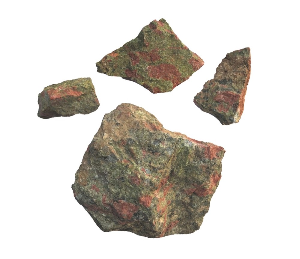 Heilsteine & Edelsteine - Dekosteine - Unakit, 05 - 14cm - 1Kg Beutel