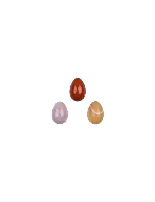 Heilsteine & Edelsteine - Eier - 6er Set in Geschenkbox - gemischte Steinsorten