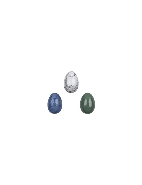 Heilsteine & Edelsteine - Eier - 6er Set in Geschenkbox - gemischte Steinsorten
