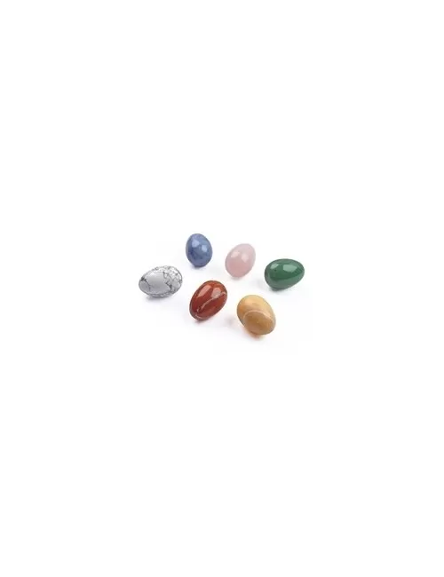 Heilsteine & Edelsteine - Eier - 6er Set in Geschenkbox - gemischte Steinsorten