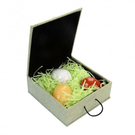 Heilsteine & Edelsteine - Eier - 3er Set in Geschenkbox (Magnesit