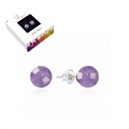 Heilsteine & Edelsteine - Ohrstecker - Amethyst