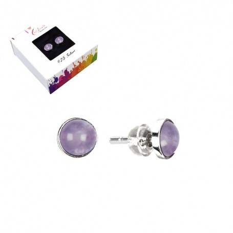 Heilsteine & Edelsteine - Ohrstecker - Amethyst