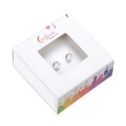 Heilsteine & Edelsteine - Ohrstecker - Bergkristall, Kugel, 4mm, rhodiniert