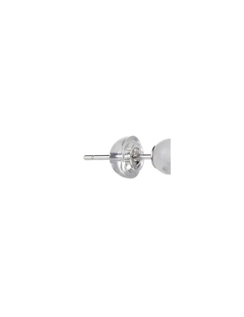 Heilsteine & Edelsteine - Ohrstecker - Magnesit, Kugel, 4mm, rhodiniert