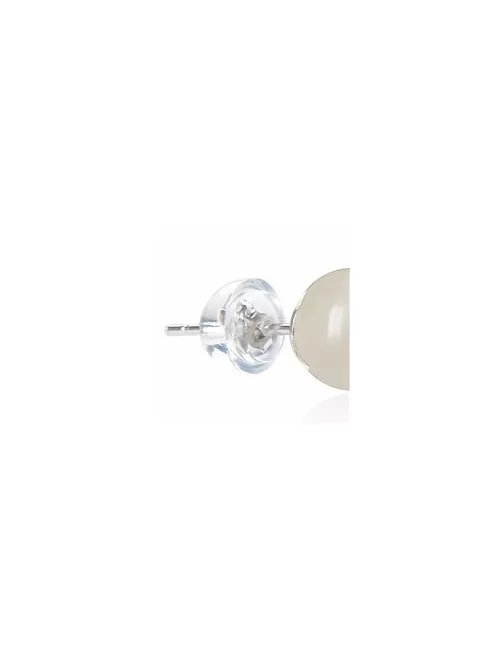 Heilsteine & Edelsteine - Ohrstecker - Mondstein, Kugel, 6mm