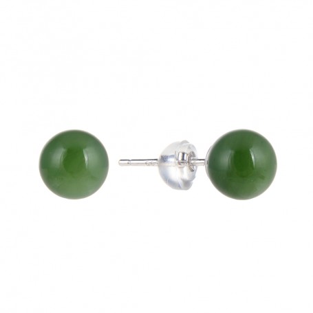 Heilsteine & Edelsteine - Ohrstecker - Nephritjade