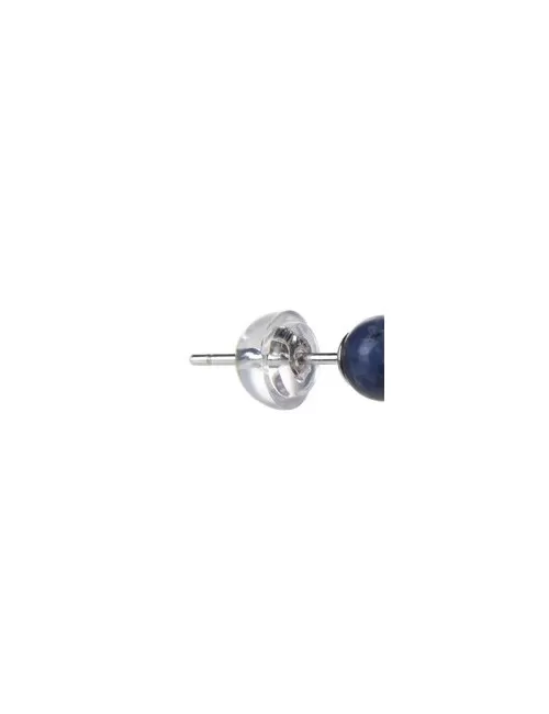 Heilsteine & Edelsteine - Ohrstecker - Sodalith, Kugel, 4mm, rhodiniert