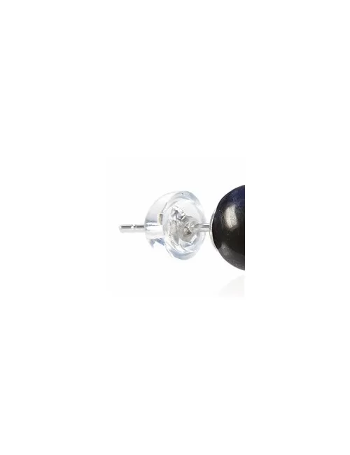 Heilsteine & Edelsteine - Ohrstecker - Sodalith, Kugel, 6mm, rhodiniert